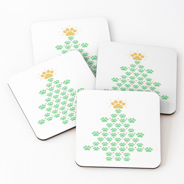 Item preview, Christmas Eve Merry Christmas Xmas- Dog Paws Print Christmas Tree designed and sold by HDPrinting.