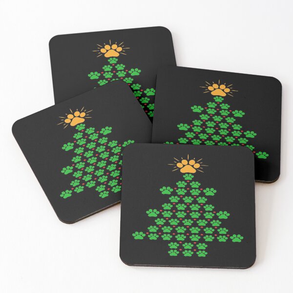 Item preview, Christmas Eve Merry Christmas Xmas- Dog Paws Print Christmas Tree designed and sold by HDPrinting.