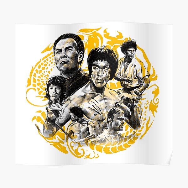 ENTER THE DRAGON Movie Kung-Fu Bruce Lee Art Hot 18 24x36in FABRIC Poster N2845 