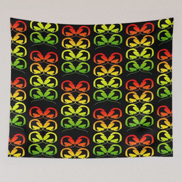 Item preview, HEADPHONES PATTERN. RED.YELLOW.GREEN designed and sold by 5hertz.