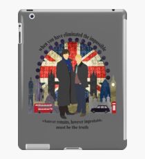Eliminate the Impossible (Black Text) iPad Case/Skin