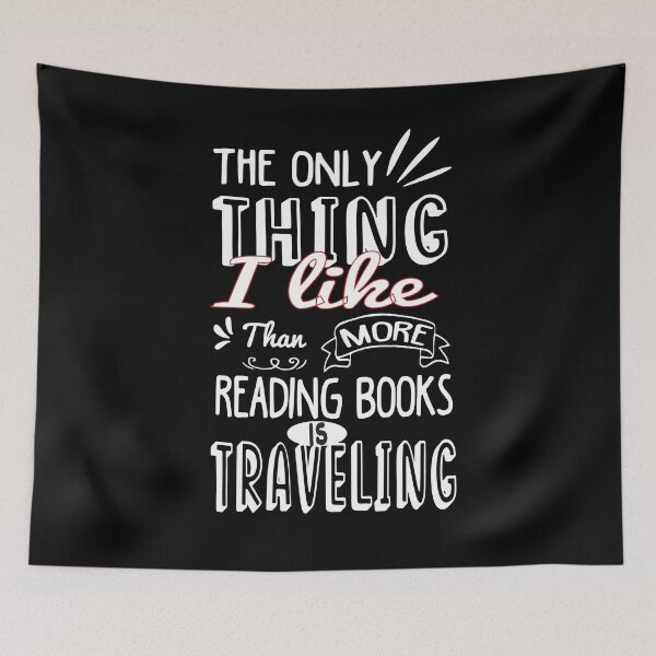 Item preview, Copy of The Only Thing I Like More Than Reading Books Is Traveling-Camper Van-Backpackers Travelers-Funny Gift For Camping Lover designed and sold by Rassitni.