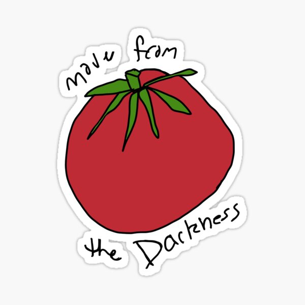 "Bleachers Tomato with lyrics " Sticker for Sale by MoonAndMoth