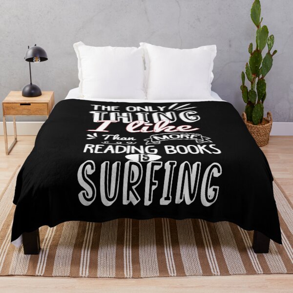 Item preview, Copy of The Only Thing I Like More Than Reading Books Is Surfing-Surfboard-Surfer Girl-Funny Saying Gift For Surfer Girlfriend designed and sold by Rassitni.