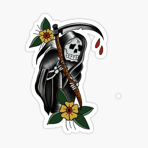 12 Bold Traditional Reaper Tattoos  Tattoodo
