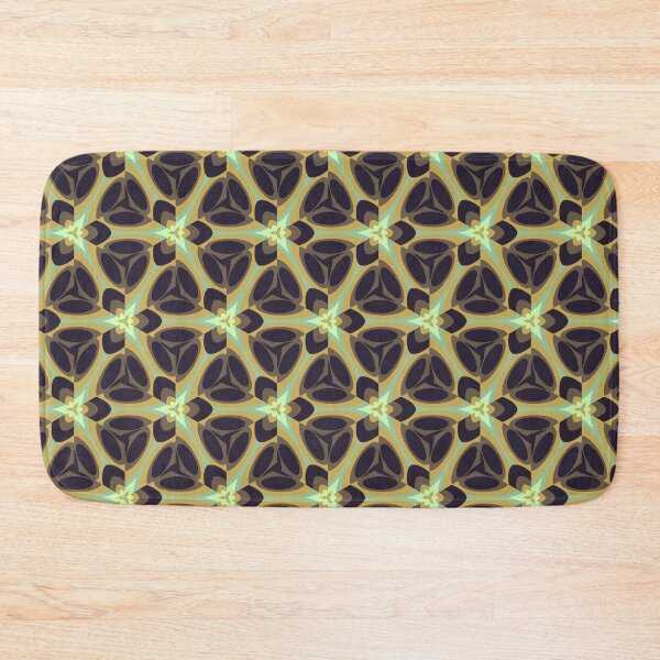 Item preview, Shades of Green, Brown and Black Geometric Pattern designed and sold by cozycaroline.