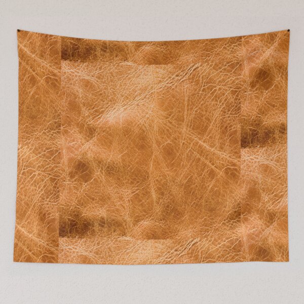 Item preview, Creased Tan Leather Pattern designed and sold by CherryDamzel.