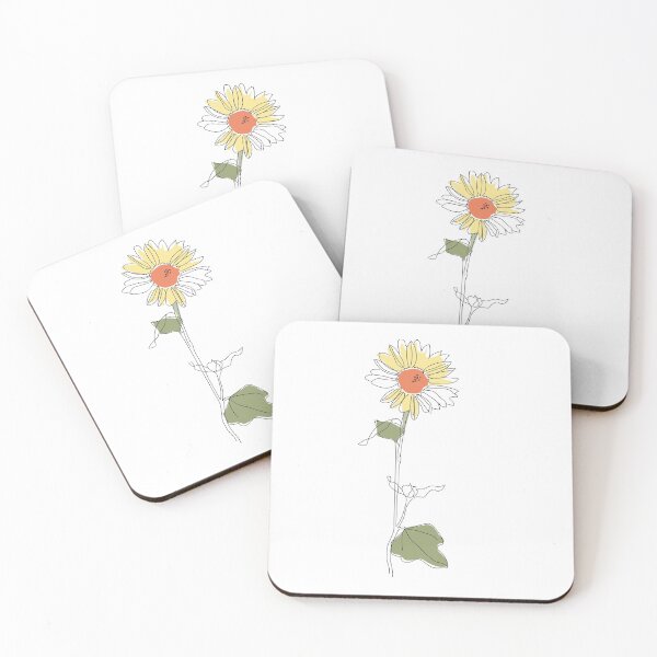 Item preview, Minimalist Wildflower Line Drawing designed and sold by leahcreates.