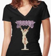 XANADU Kira Olivia Newton-John - Goldglühen Tailliertes T-Shirt mit V-Ausschnitt