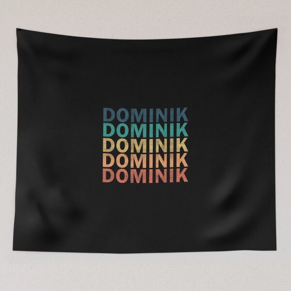 Item preview, Dominik Name T Shirt - Dominik Vintage Retro Dominik Name Gift Item Tee designed and sold by cattontawn.