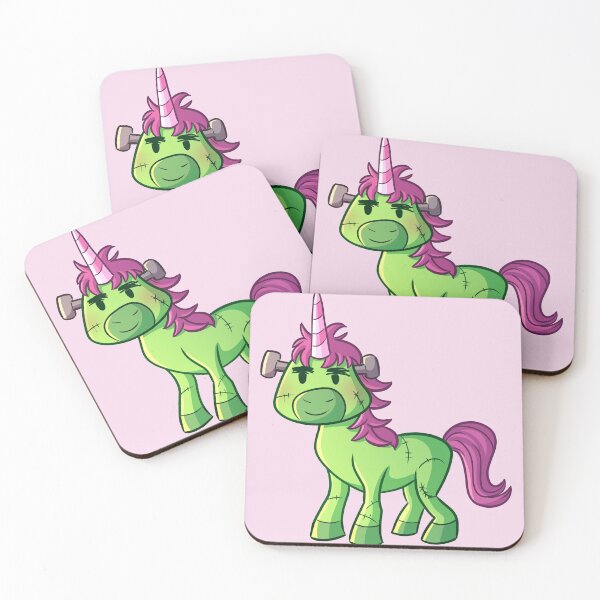 Item preview, Cute Halloween Unicorn in Frankensteins Monster Costume designed and sold by Pink Pineapple Works.
