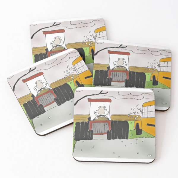 Item preview, " Bus Story " tractor mishap designed and sold by Cartoonist Brian.