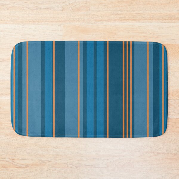 Item preview, Blue & Orange Stripes, Vibrant Color Blocking Pattern by Courtney Hatcher designed and sold by cghatcherart.