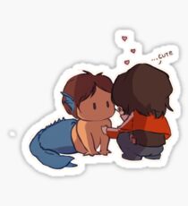 Merman Klance chibi Sticker