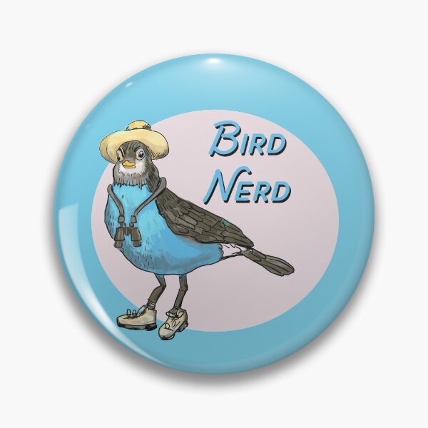Item preview, Bird Nerd Sticker for Bird Lovers designed and sold by lordyswiss.