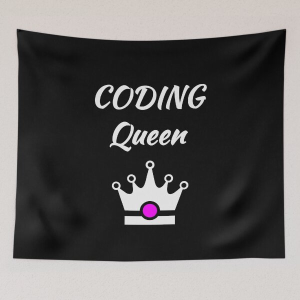 Item preview, Coding Queen, Coding Princess, Women in STEM, Women in Tech, Computer Science, Programming Humor, dark designed and sold by Max-Wear.