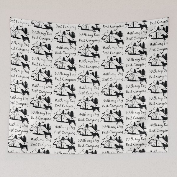 Item preview, Best camping with my dog. designed and sold by abooobrand.