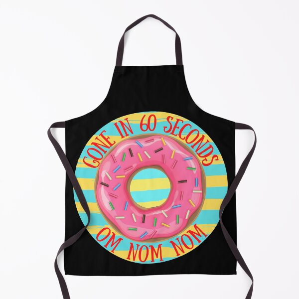 Aperçu de l'œuvre C'est parti en 60 secondes Donut, Om Nom Nom créée et vendue par SDWArtShop.