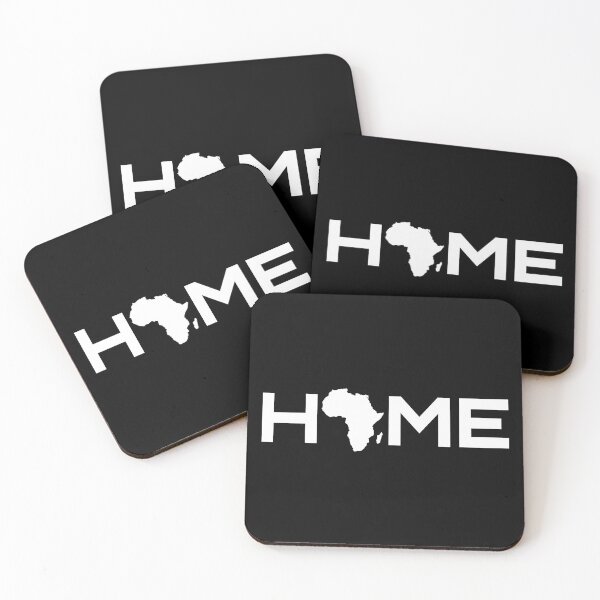 Item preview, Africa home map white typography  designed and sold by Nishad4.