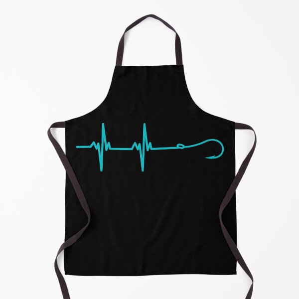 Item preview, Fishing Hook Heartbeat Teal designed and sold by BlakefourDesign.