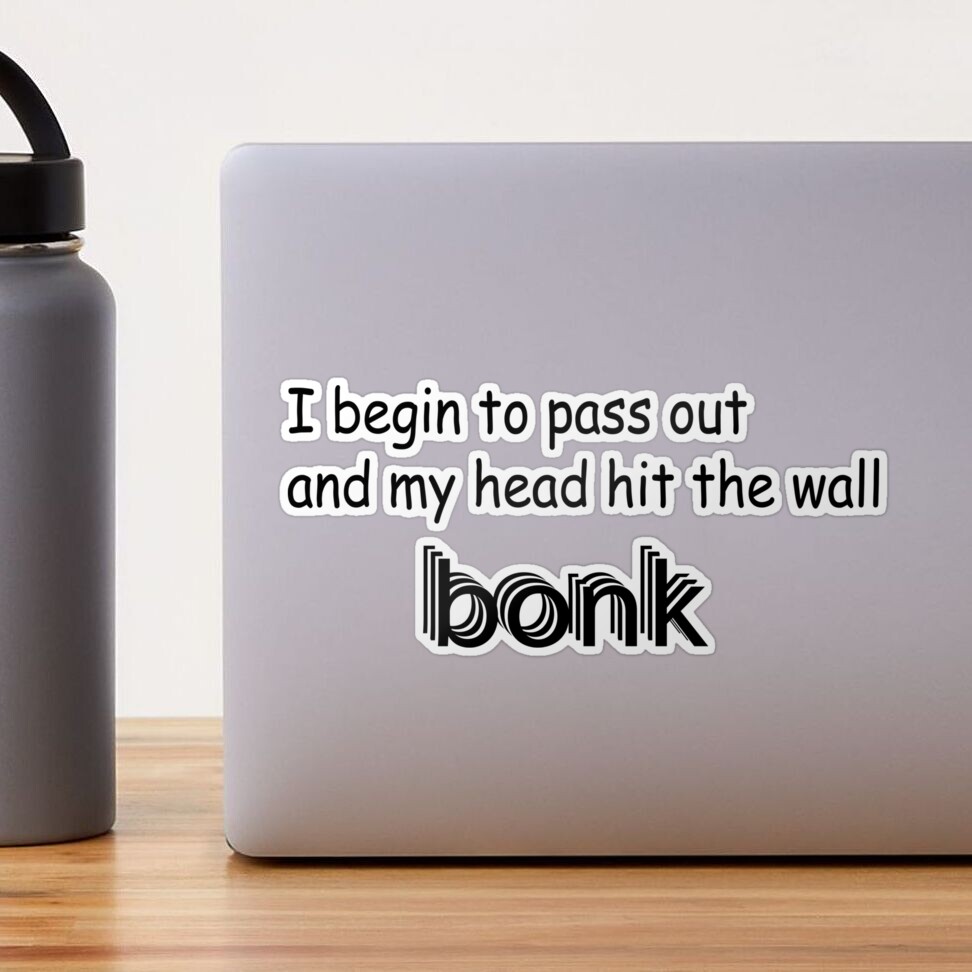 my head hit the wall