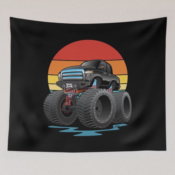 Item preview, Big Monster Truck Off-road 4wd Cartoon designed and sold by hobrath.
