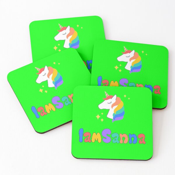 Item preview, iamSanna Loves Unicorns Neon Green NotiamSanna designed and sold by Totkisha1.