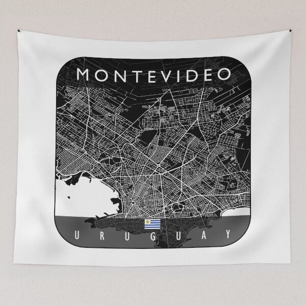 Item preview, MONTEVIDEO MAP URUGUAY designed and sold by hatimelhag.