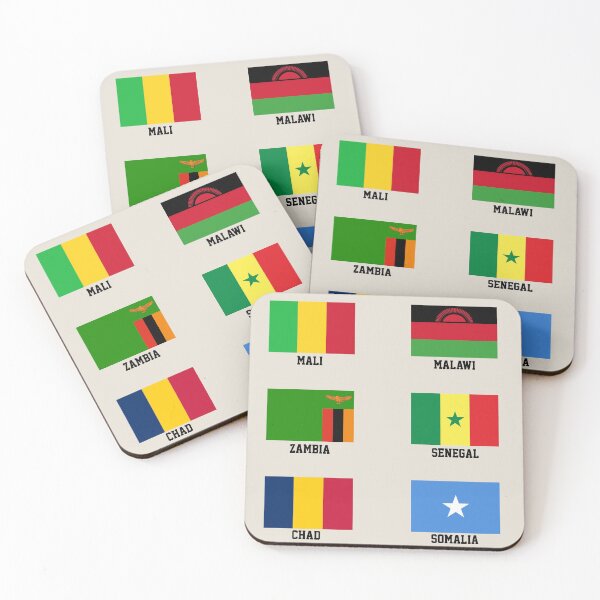 Aperçu de l'œuvre Pack d'autocollants de drapeaux de pays 26 - créée et vendue par FladsynnDesigns.