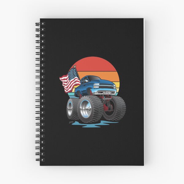 Item preview, Patriotic Big Monster Truck Off-road 4wd Cartoon with USA Flag designed and sold by hobrath.