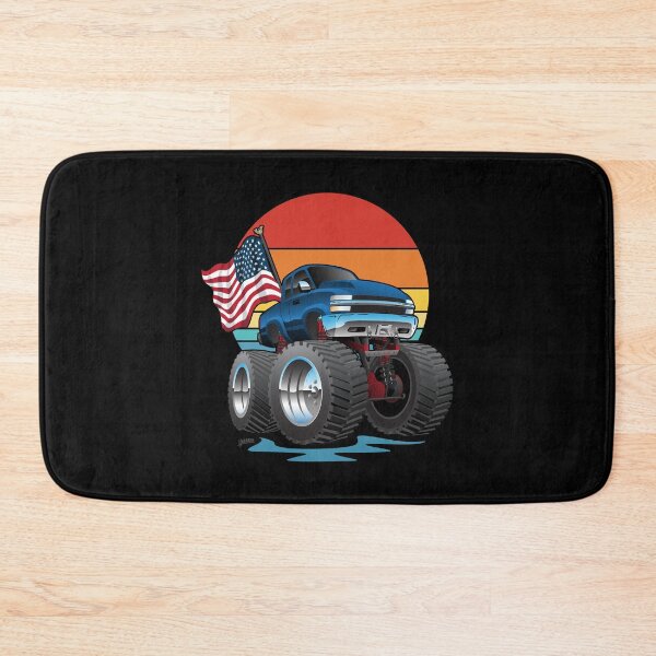 Item preview, Patriotic Big Monster Truck Off-road 4wd Cartoon with USA Flag designed and sold by hobrath.