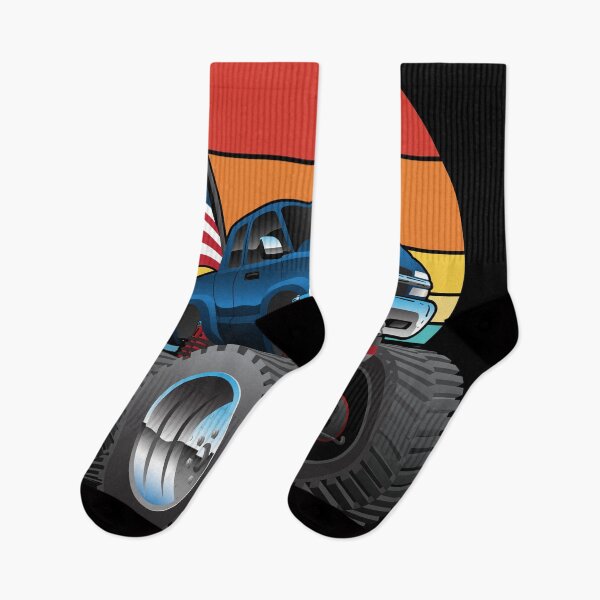 Item preview, Patriotic Big Monster Truck Off-road 4wd Cartoon with USA Flag designed and sold by hobrath.