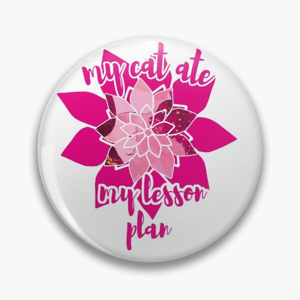 Item preview, My cat ate my lesson plan, Funny kitten girl flower  designed and sold by Amirebdesign.