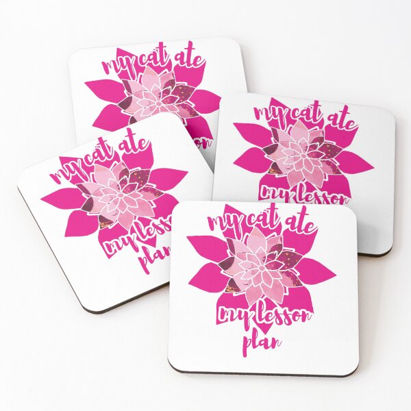 Item preview, My cat ate my lesson plan, Funny kitten girl flower  designed and sold by Amirebdesign.