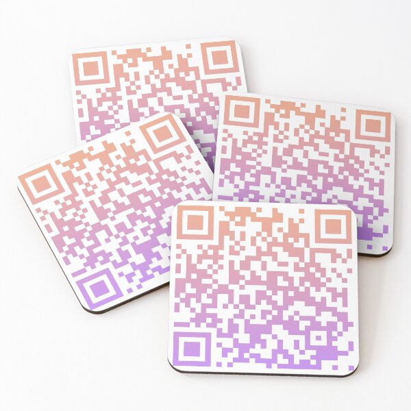 Item preview, QR Code - Never Gonna Give You Up designed and sold by CGBCreative.