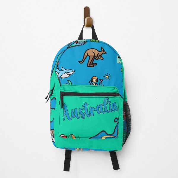 Item preview, Australia map with icons. Traditional symbols of nature and culture designed and sold by mashmosh.