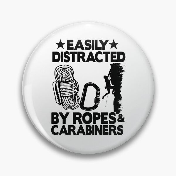 Item preview, Easily Distracted By Ropes & Carabiners Funny Climbing designed and sold by Stronzi.