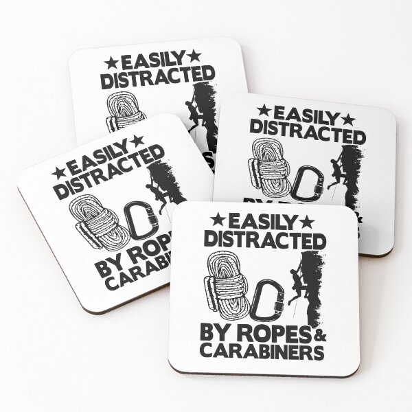 Item preview, Easily Distracted By Ropes & Carabiners Funny Climbing designed and sold by Stronzi.