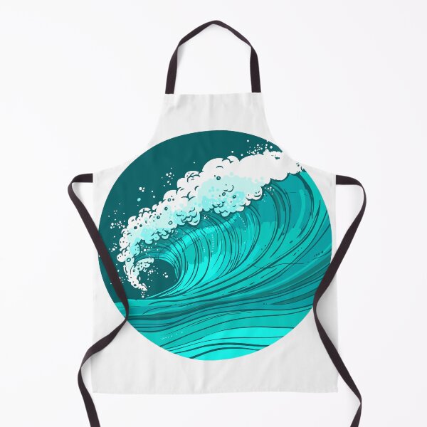 Item preview, Teal Blue Wave designed and sold by JungleJiuJitsu.
