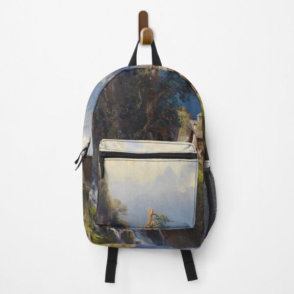 Item preview, Village in the Bernese Alps by Adolf Mosengel (1885) designed and sold by allhistory.