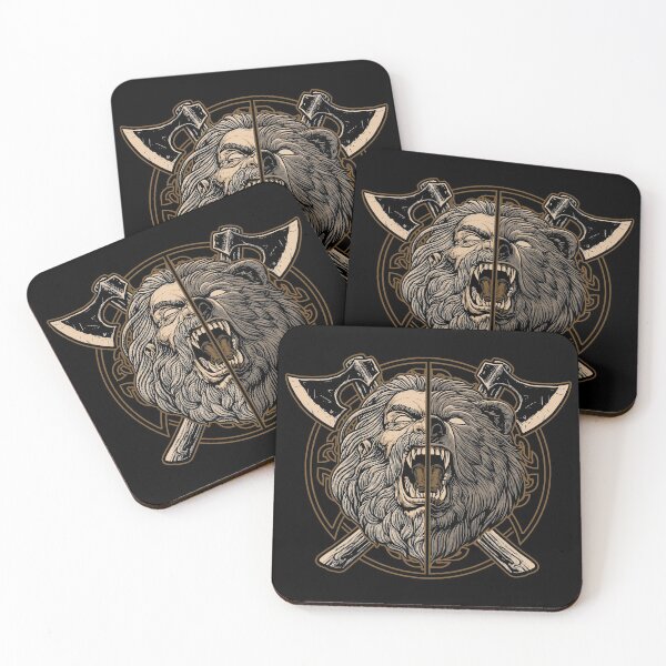 Item preview, Norse Viking Berserker Pagan Bear Warrior  designed and sold by BluePagan.