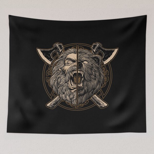 Item preview, Norse Viking Berserker Pagan Bear Warrior  designed and sold by BluePagan.