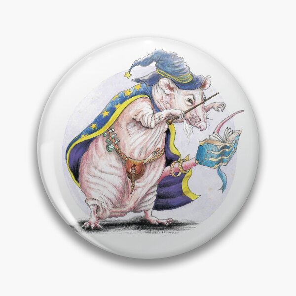 Item preview, Hairless rat wizard designed and sold by tanjamandolin.