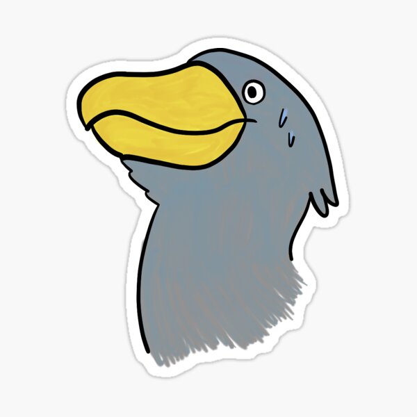 shoebill moment Sticker