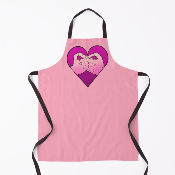 Item preview, pink infinity hand gesture in heart designed and sold by weilertsen.