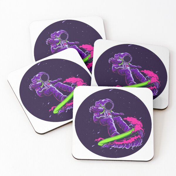 Item preview, Abstract Astronaut Surfer designed and sold by JungleJiuJitsu.