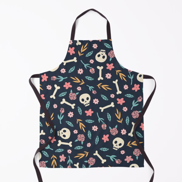 Item preview, Skulls and flowers- Spooky Halloween pattern designed and sold by WeirdGirlGFX.