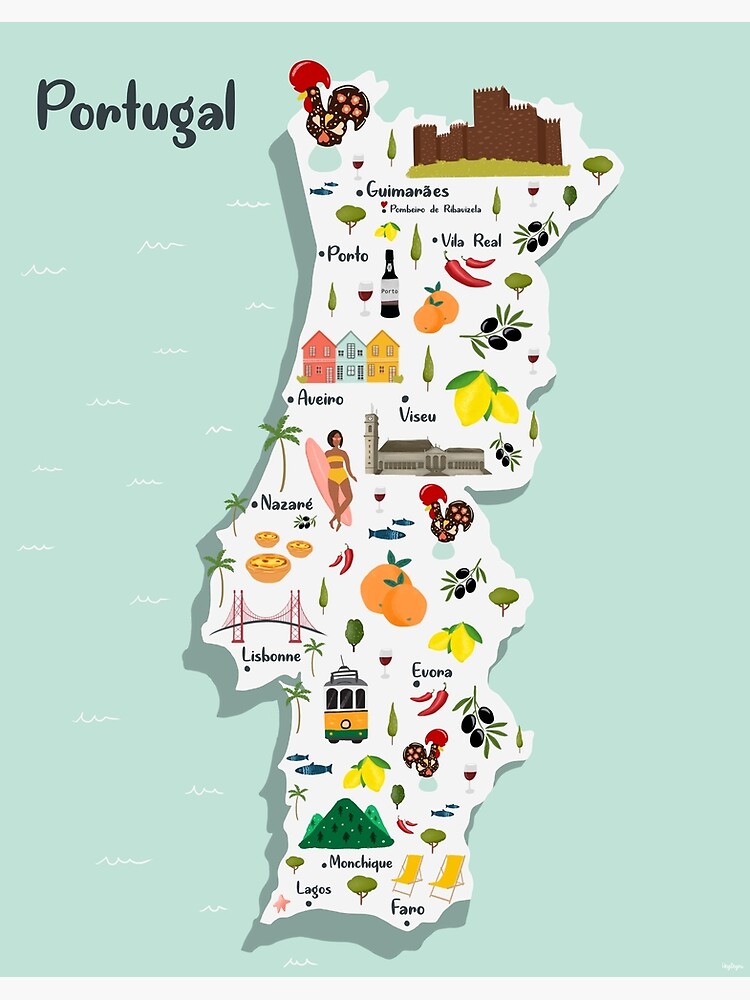 Portugal Map Vector Illustration 154120 Vector Art at Vecteezy