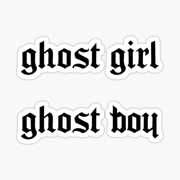 lil peep ghost girl / boy pack  Glossy Sticker