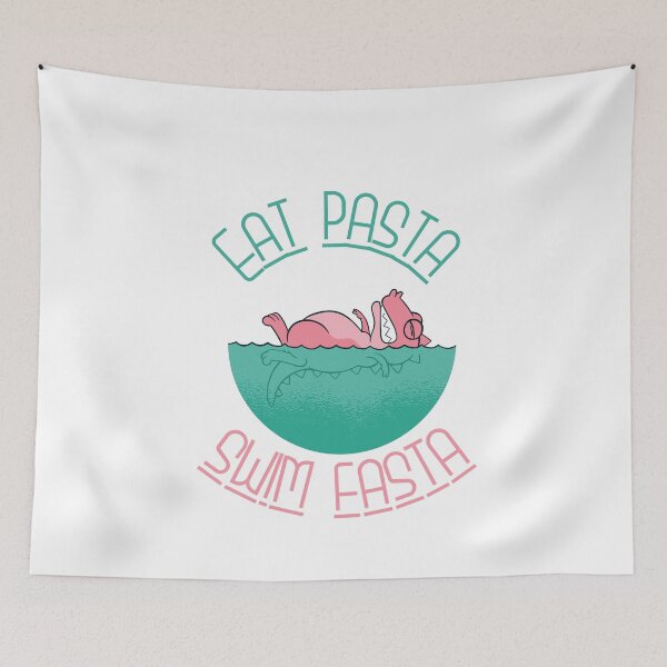 Item preview, Eat pasta swim fasta designed and sold by Cattigal.